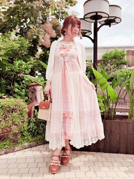 「axes femme（アクシーズファム）のアイテム（キャミソール）」を使った、axes femmeさん（レディース・153cm）の夏コーディネート