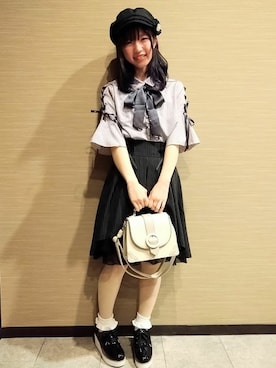 「axes femme（アクシーズファム）のアイテム（キャスケット）」を使った、axes femmeさん（レディース・155cm）の春コーディネート