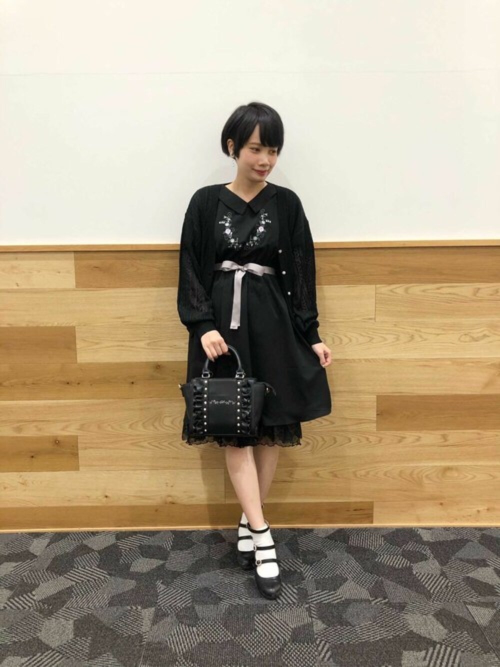 一度使用　アクシーズ　フリル×ビジューショルダー　完売カラー　ラベンダー axes femme - 一度使用 アクシーズ フリル×ビジューショルダー 完売