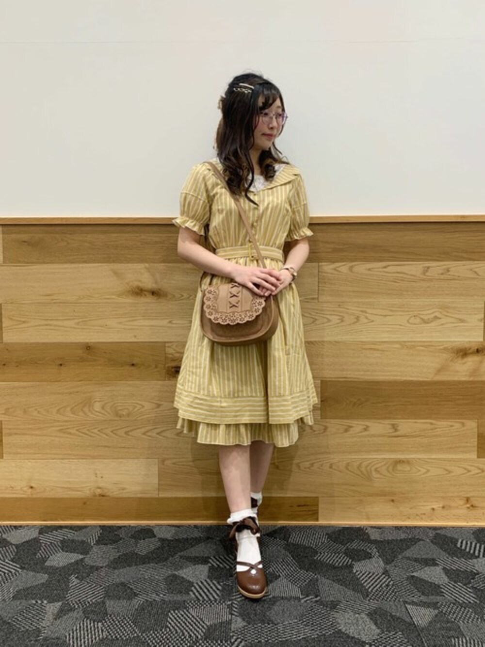 極美品✨フォクシー ADEAM '24 ストライプシャツレイヤードワンピース 0 極美品✨フォクシー ADEAM '24 ストライプシャツレイヤード