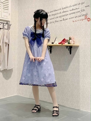 axes femme（アクシーズファム）の「星座柄セーラーワンピース