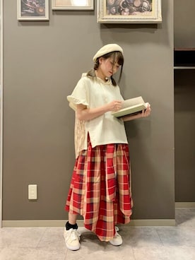 「axes femme（アクシーズファム）のアイテム（スニーカー）」を使った、axes femmeさん（レディース・152cm）の夏コーディネート