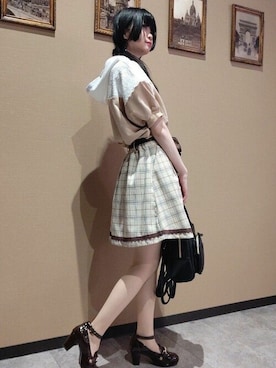 「axes femme（アクシーズファム）のアイテム（バックパック/リュック）」を使った、axes femmeさん（レディース・157cm）の夏コーディネート