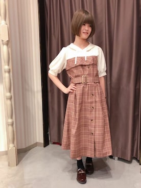 Axes Femme アクシーズファム の パーカードッキングワンピース ワンピース Wear