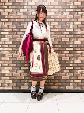 「axes femme POETIQUE（アクシーズファムポエティック）のアイテム（トートバッグ）」を使った、axes femmeさん（レディース・160cm）の夏コーディネート
