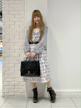 「axes femme POETIQUE（アクシーズファムポエティック）のアイテム（その他アウター）」を使った、axes femmeさん（レディース・160cm）の秋コーディネート
