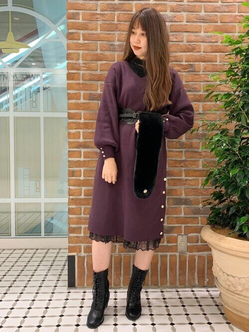 Axes Femme Axes Femme Axes Femmeのワンピースを使ったコーディネート Wear