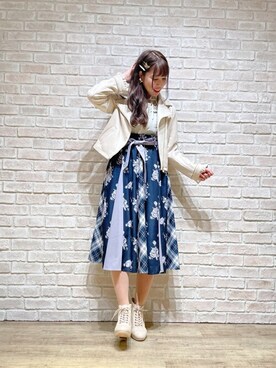 「axes femme（アクシーズファム）のアイテム（その他アウター）」を使った、axes femmeさん（レディース・165cm）の冬コーディネート
