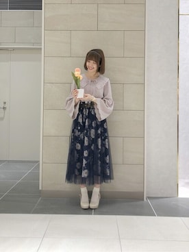axes femmeさん(レディース・161cm)の春コーディネート