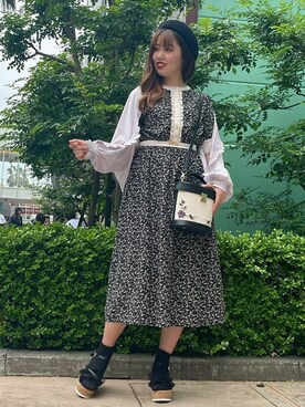 「axes femme（アクシーズファム）のアイテム（ハンチング/ベレー帽）」を使った、axes femmeさん（レディース・165cm）の春コーディネート