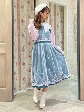 「axes femme POETIQUE（アクシーズファムポエティック）のアイテム（帽子）」を使った、axes femmeさん（レディース・162cm）の秋コーディネート