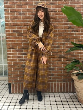 「axes femme（アクシーズファム）のアイテム（キャスケット）」を使った、axes femmeさん（レディース・165cm）の秋コーディネート