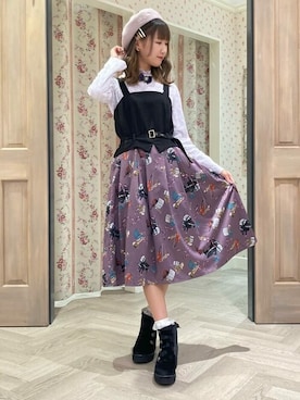 「axes femme POETIQUE（アクシーズファムポエティック）のアイテム（帽子）」を使った、axes femmeさん（レディース・162cm）の秋コーディネート