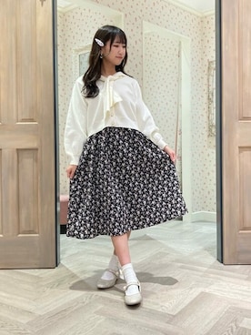 「axes femme POETIQUE（アクシーズファムポエティック）のアイテム（ヘアアクセサリー）」を使った、axes femmeさん（レディース・163cm）の冬コーディネート