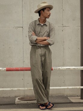 「アイテム（チノパンツ）」を使った、Renさん（メンズ・175cm・20代）の夏コーディネート