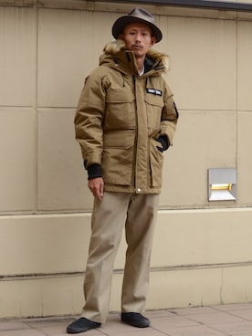 「アイテム（ダウンジャケット/コート）」を使った、Renさん（メンズ・176cm・20代）の秋コーディネート