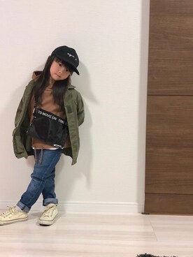 「レイヤードstyle」｜sora   さん（キッズ・100cm）の冬コーディネート