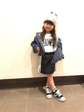 「アイテム（スカート）」を使った、sora   さん（キッズ・100cm）の春コーディネート