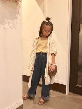 「アイテム（バッグ）」を使った、sora   さん（キッズ・128cm・10代）の秋コーディネート