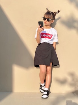 「アイテム（Tシャツ/カットソー）」を使った、sora   さん（キッズ・135cm）の夏コーディネート