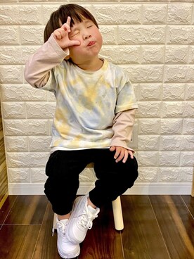 「JIPPON（ジポン）のアイテム」を使った、sora   さん（キッズ・90cm）の春コーディネート