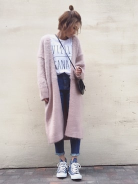 manaさん（レディース・156cm）の冬コーディネート