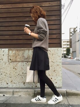 manaさん（レディース・156cm）の冬コーディネート