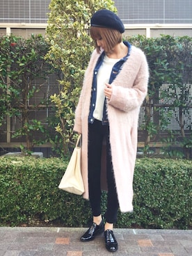 manaさん（レディース・156cm）の冬コーディネート