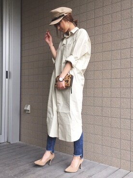 キャスケットを使った マキシ丈 のレディース人気ファッションコーディネート Wear