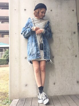 manaさん（レディース・156cm）の春コーディネート