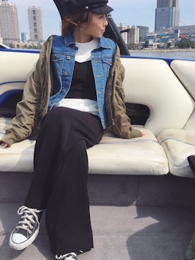 manaさん（レディース・156cm）の春コーディネート