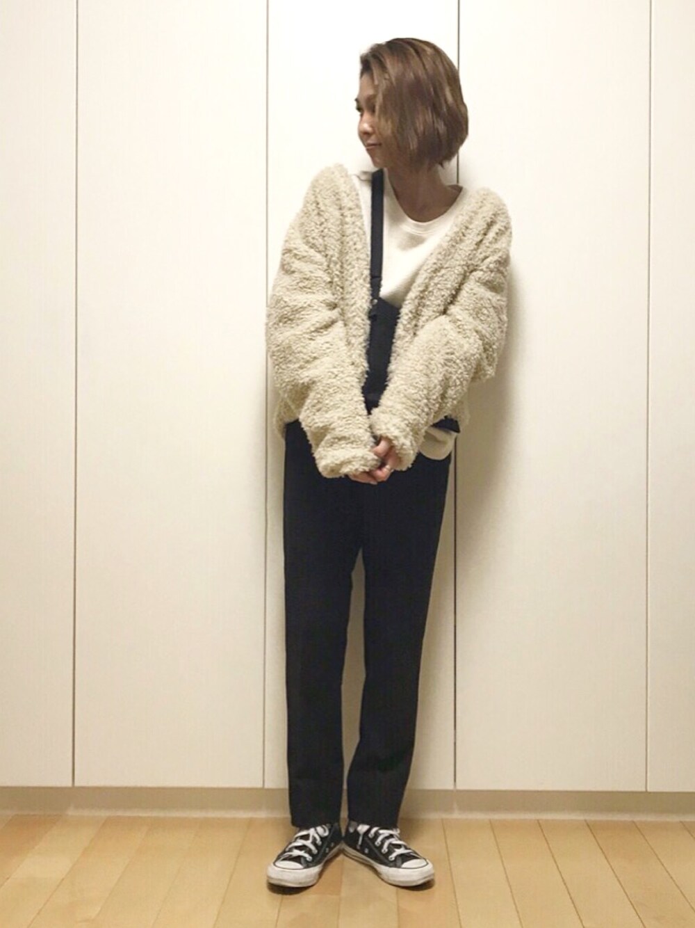 manaさんの「JUST WAIST SLIM PT（MOUSSY）」を使ったコーディネート