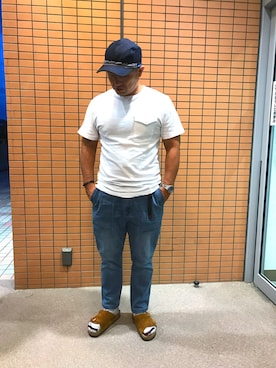 「AMPELMANN（アンペルマン）のアイテム」を使った、たくわんさん（メンズ・169cm）の秋コーディネート