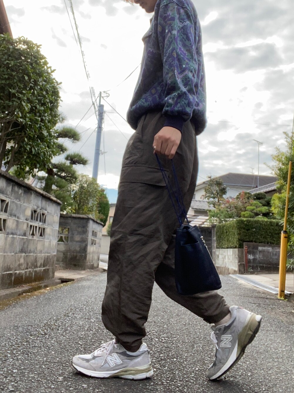 「秋冬コーデ」｜「usedのアイテム（ニット/セーター、グリーン系）」を使った、しゅうさん（メンズ・177cm）の秋コーディネートの1枚目の写真