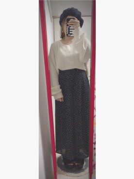 「wearhalloween2017」｜「アイテム（ハンチング/ベレー帽）」を使った、Orangeさん（レディース・147cm）の秋コーディネート