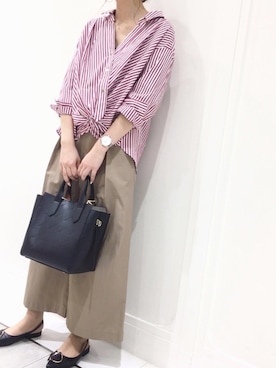 「YECCA VECCA（イェッカヴェッカ）のアイテム（パンプス）」を使った、MARINAさん（レディース・165cm）の春コーディネート