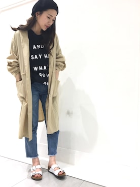 「Sonia C（ソニアシー）のアイテム」を使った、MARINAさん（レディース・165cm）の春コーディネート