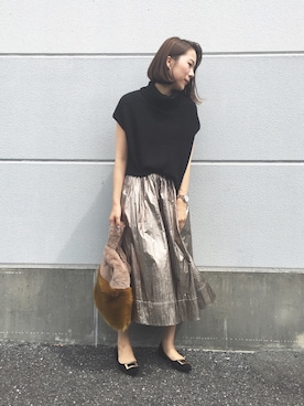 「YECCA VECCA（イェッカヴェッカ）のアイテム（パンプス）」を使った、MARINAさん（レディース・165cm）の夏コーディネート