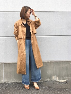 「秋のブラウンスタイル」｜「アイテム（ジャケット/アウター）」を使った、MARINAさん（レディース・165cm）の秋コーディネート