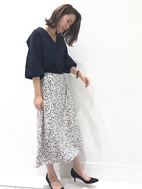 「YECCA VECCA（イェッカヴェッカ）のアイテム（パンプス）」を使った、MARINAさん（レディース・165cm）の冬コーディネート