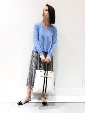 「YECCA VECCA（イェッカヴェッカ）のアイテム（パンプス）」を使った、MARINAさん（レディース・165cm）の冬コーディネート