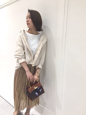 「YECCA VECCA（イェッカヴェッカ）のアイテム（ジャケット/アウター）」を使った、MARINAさん（レディース・165cm）の冬コーディネート