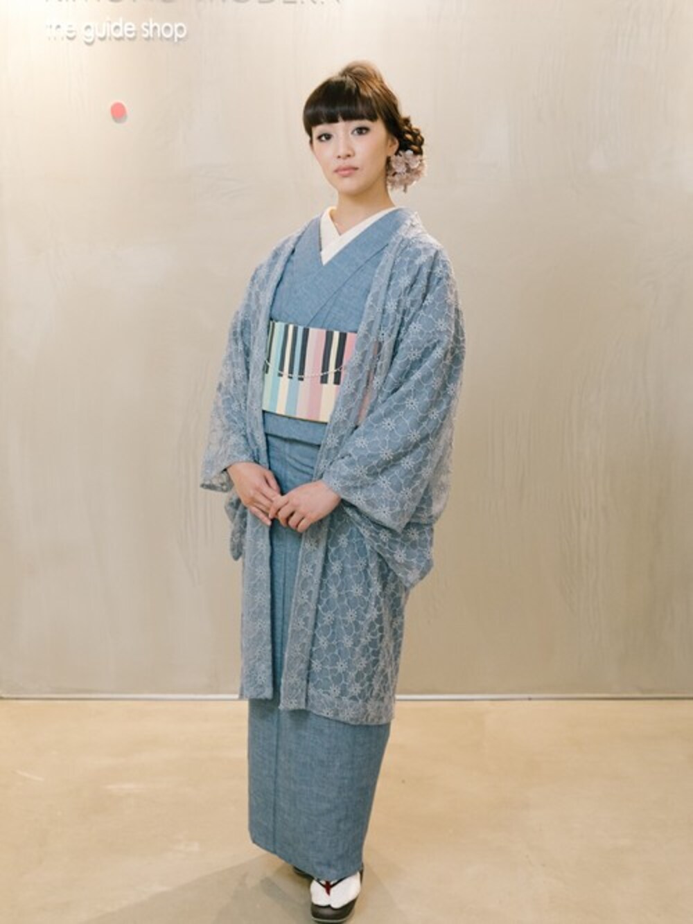 キモノモダン　デニム着物　禅 KIMONO MODERN（キモノモダン）の「【デニム着物-露草】年中活躍