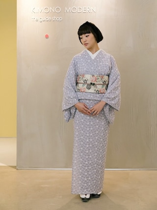 KIMONO MODERN キモノモダン　レース刺繍着物　ハナミズキ ミモザ KIMONO MODERN キモノモダン レース刺繍着物 ハナミズキ ミモザ