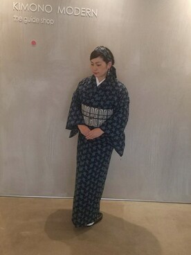 YUKI(KIMONO MODERN)｜KIMONO MODERNの浴衣を使ったコーディネート - WEAR