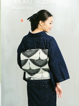 「KIMONO MODERN（キモノモダン）のアイテム」を使った、YUKIさん（レディース・164cm）の春コーディネート