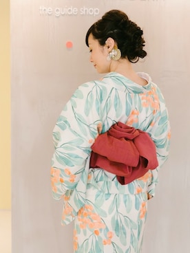 「KIMONO MODERN（キモノモダン）のアイテム」を使った、YUKIさん（レディース・165cm）の春コーディネート