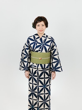 「KIMONO MODERN（キモノモダン）のアイテム」を使った、YUKIさん（レディース・160cm）の春コーディネート