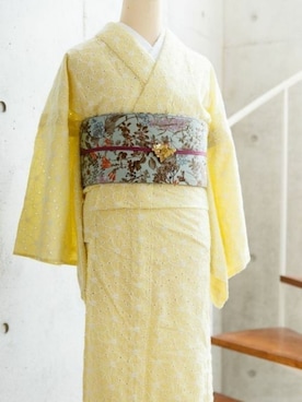 「KIMONO MODERN（キモノモダン）のアイテム」を使った、YUKIさん（レディース・158cm）の秋コーディネート