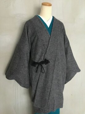 「KIMONO MODERN（キモノモダン）のアイテム」を使った、YUKIさん（レディース・158cm）の冬コーディネート